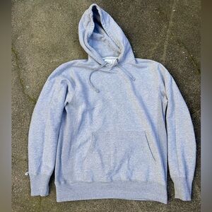 Aimé Leon Dore Embroidered Logo Hoodie Grey Made In Canada Size Large